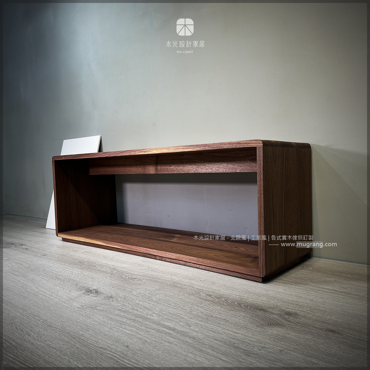 極簡侘寂全實木長凳|可訂製