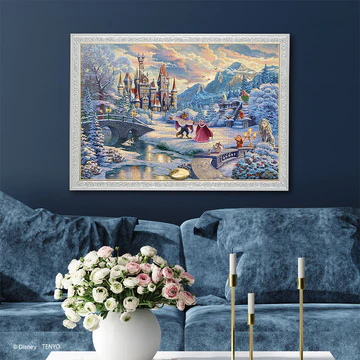 美女與野獸的冬季結界 (畫布紋理)