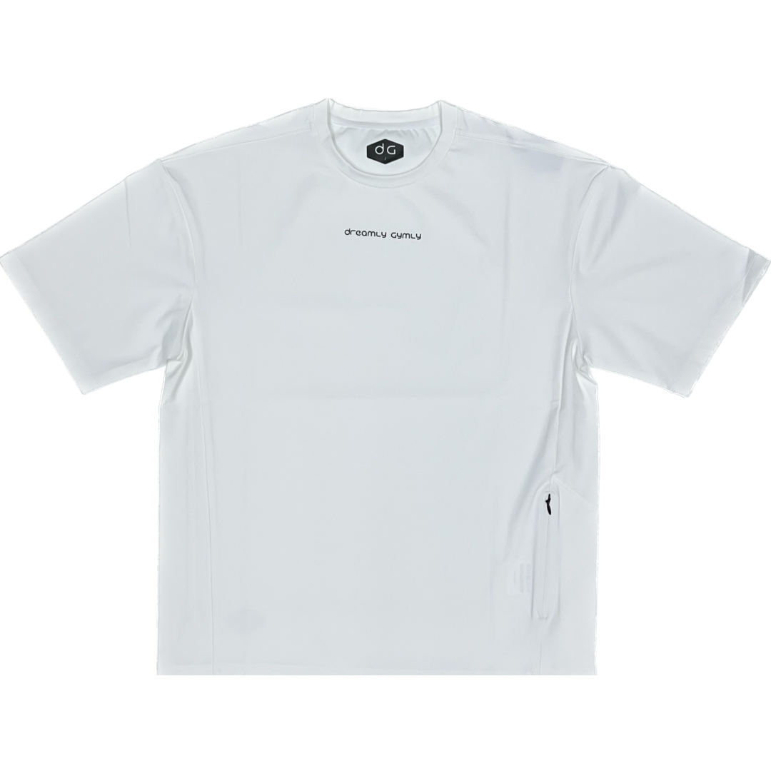 機能側內袋Oversize Tee(白色)