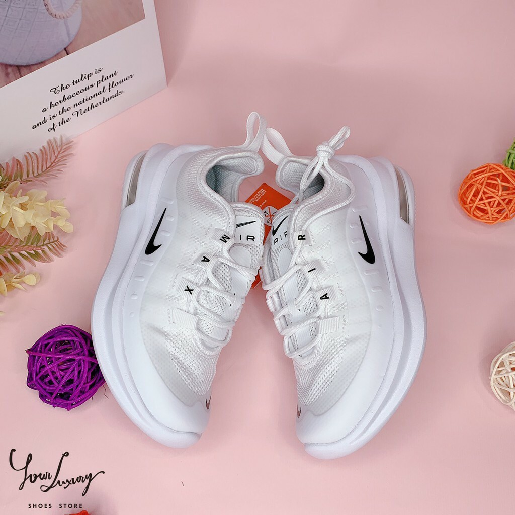 【Luxury】現貨 NIKE Air Max Axis 仙女鞋 白底黑勾黑白 男女親子款小童中童 運動休閒鞋女神款氣墊