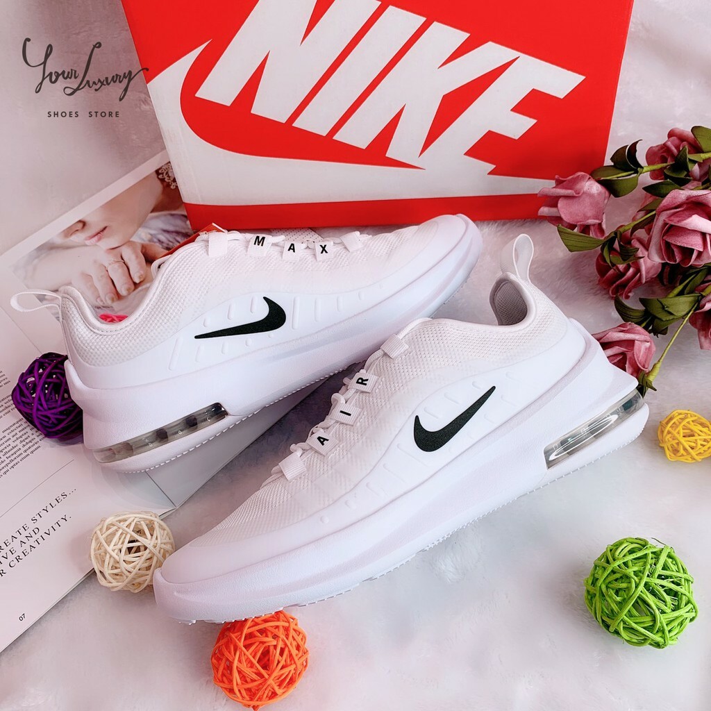 Luxury】現貨NIKE Air Max Axis 仙女鞋白底黑勾黑白男女親子款小童中童