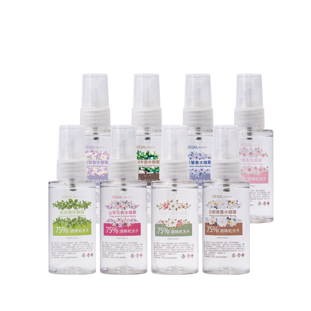 75%香水酒精乾洗手噴霧60ml經典小圓瓶
