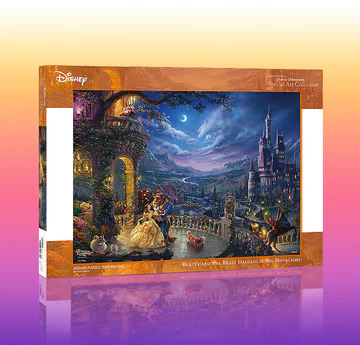 美女與野獸在月光下跳舞