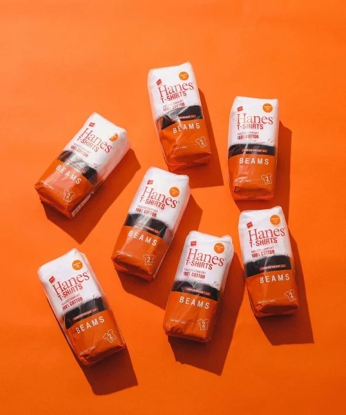 日牌 Hanes × BEAMS 別注 Japan Fit 2pack T-shirts