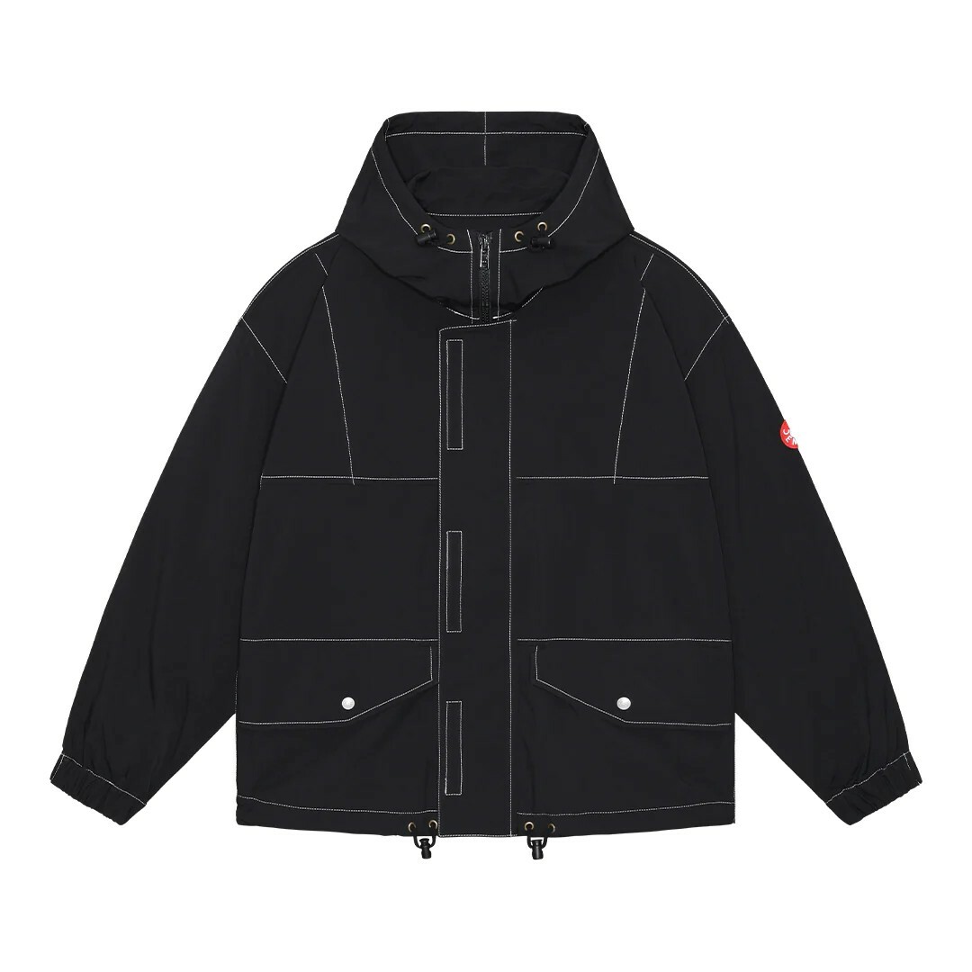 CAV EMPT C.E / CONTRAST STITCH HOOD ZIP JACKET