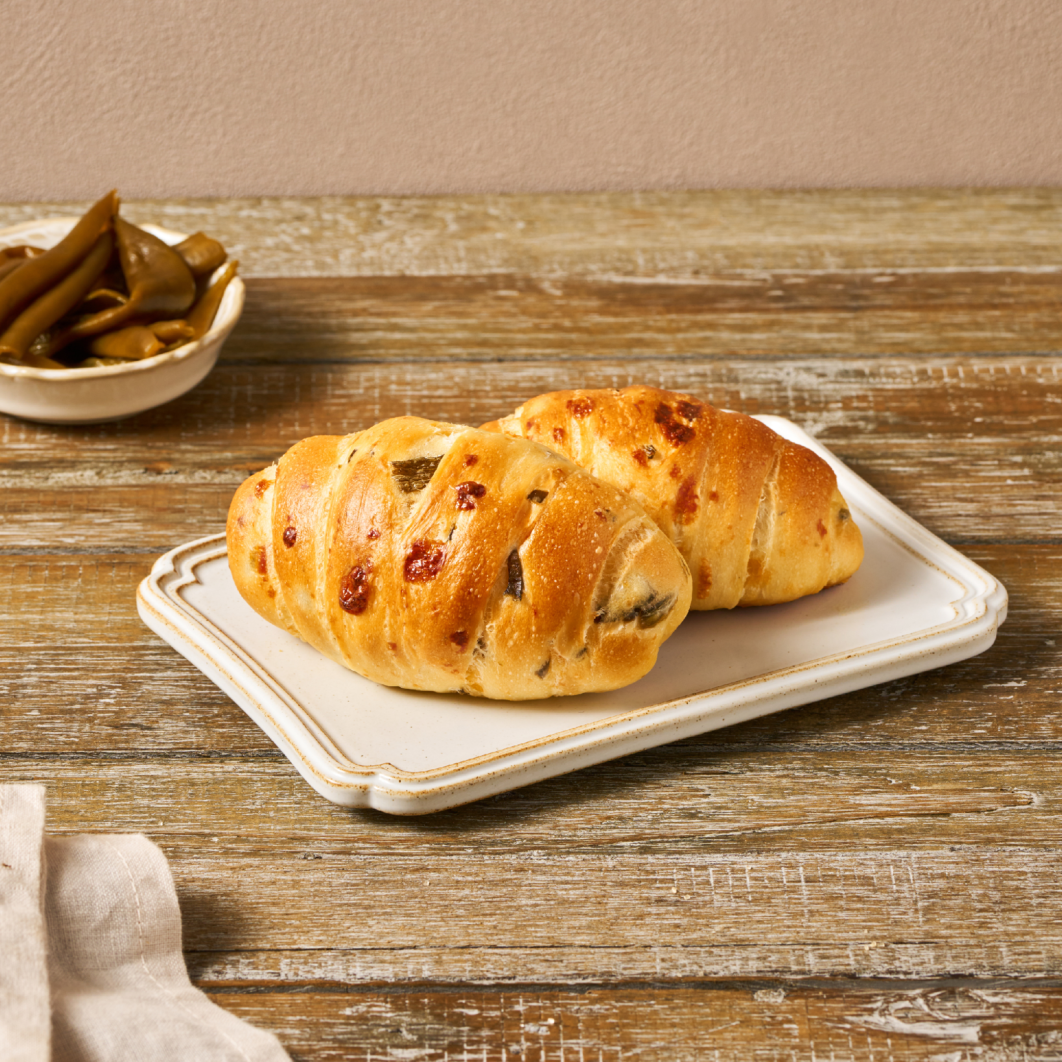 剝皮辣椒鹽可頌 / 單入