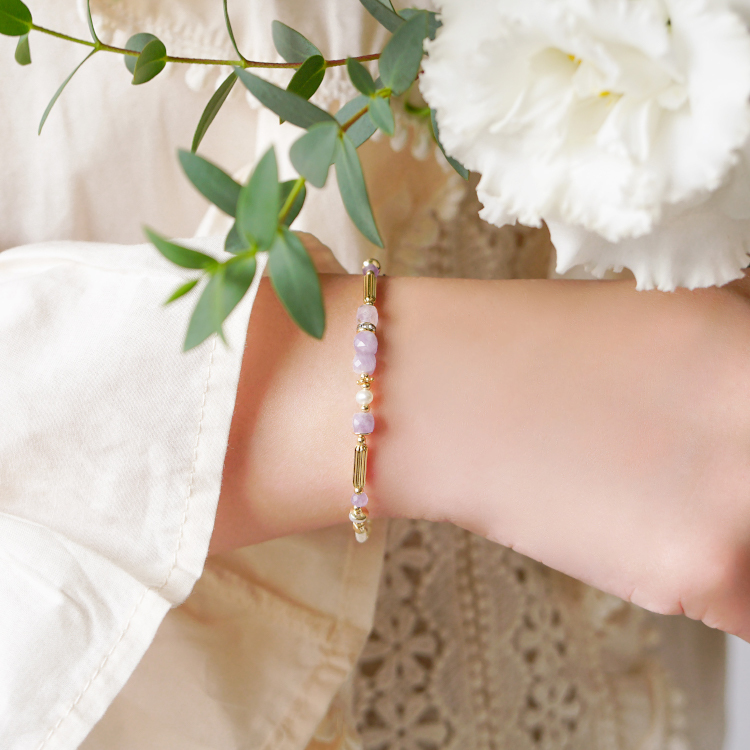 ｜貴人運｜琴房裡的雲朵 – 紫水晶 – 手鍊