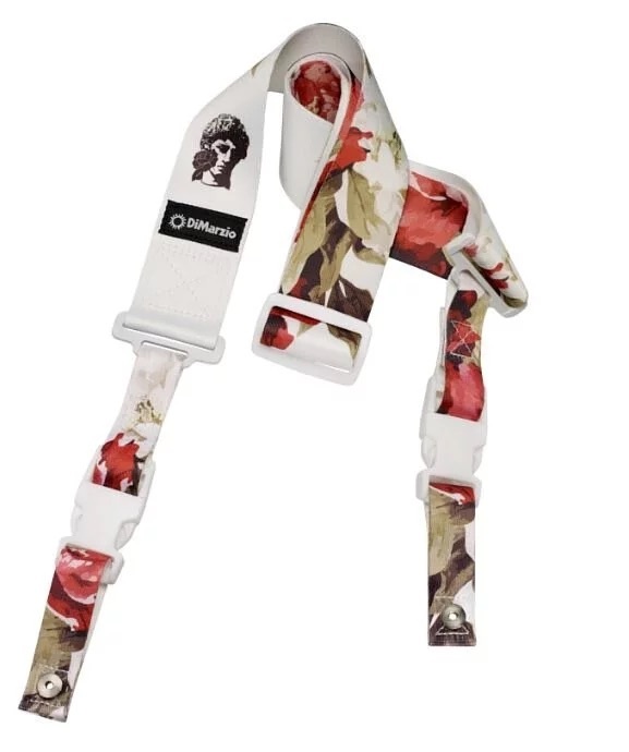 【現貨供應中】DiMarzio Polyphia Floral Muse 玫瑰 背帶 黑白雙色 [標準款/安全卡扣款]