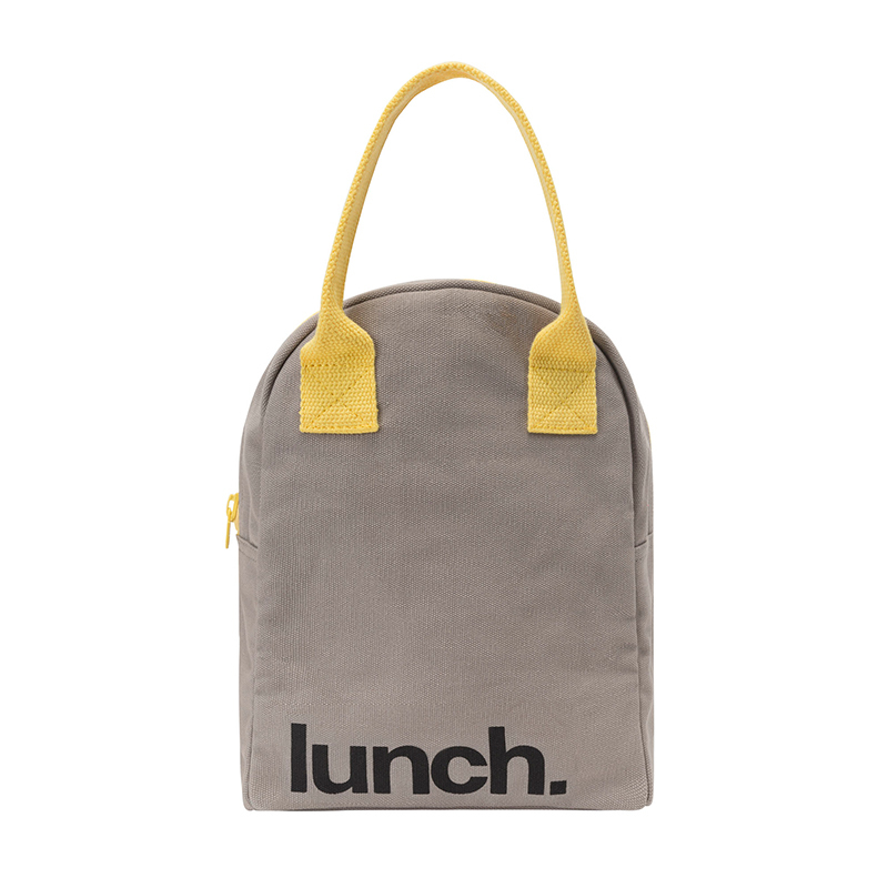 fluf 有機棉午餐拉鍊隨手袋-經典款