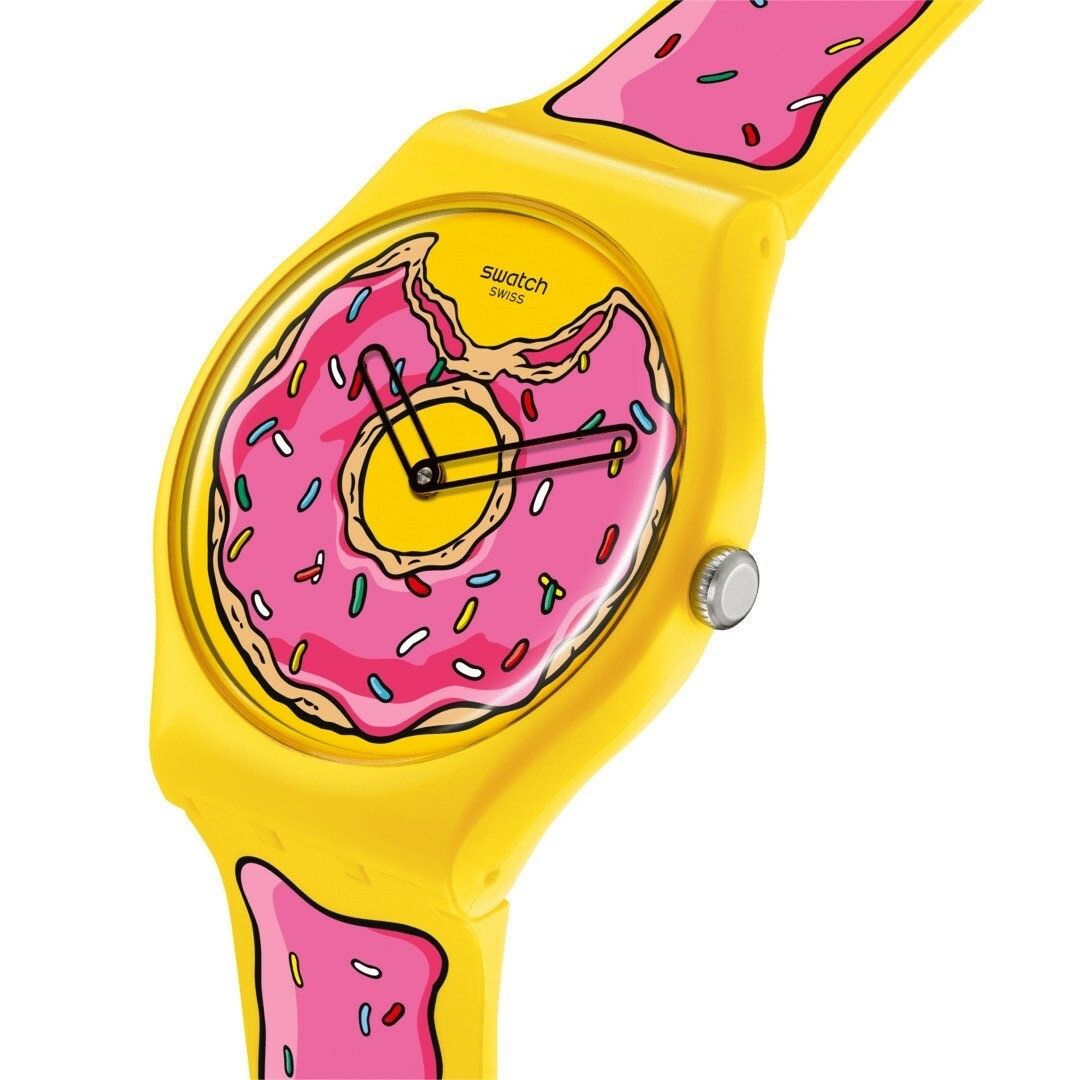 【Swatch】THE  Simpsons 聯名系列 SO29Z134 41mm  現代鐘錶