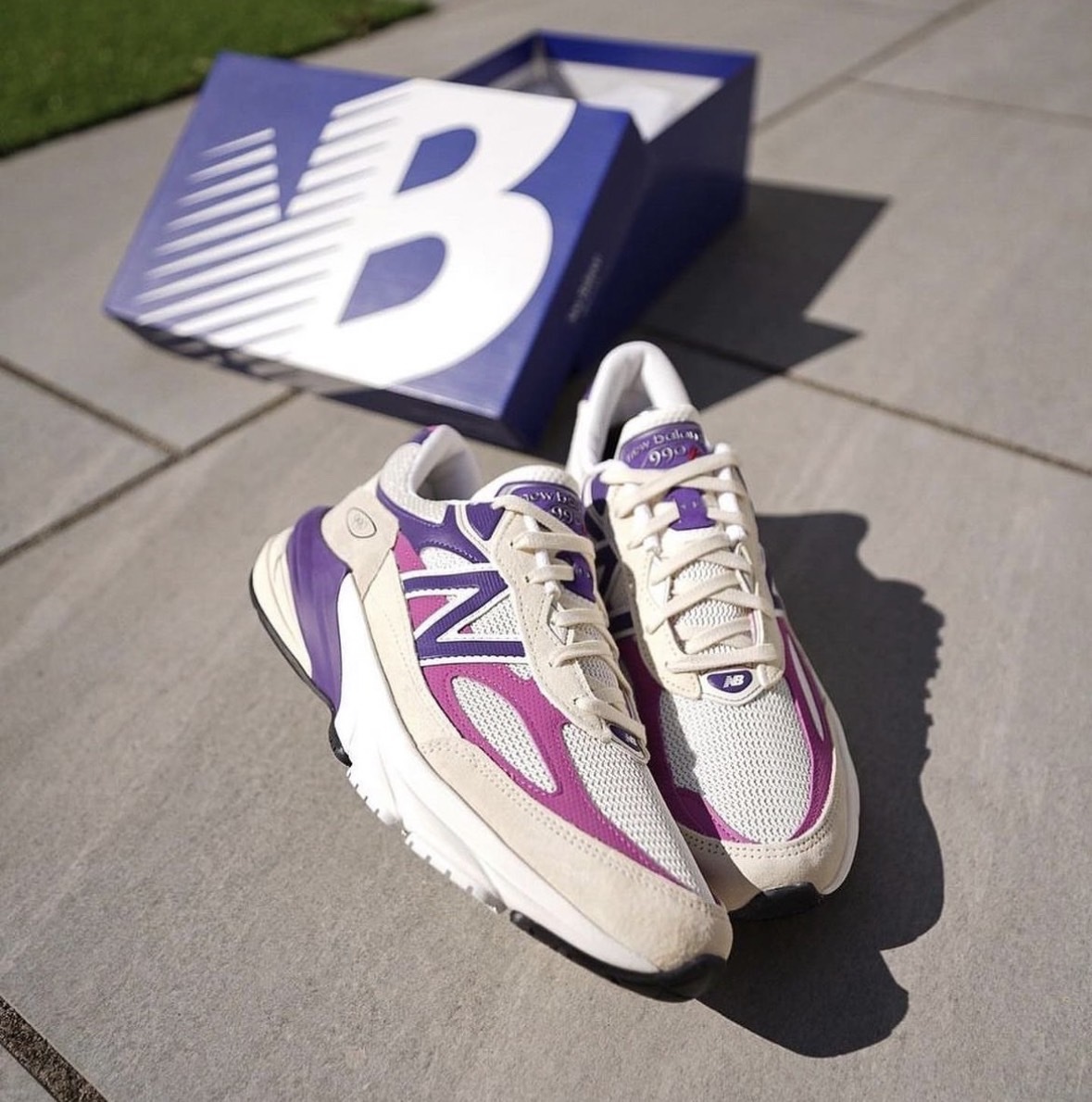 【APAIR】預購 New balance NB 990 V6 U990TD6 白紫 美製鞋