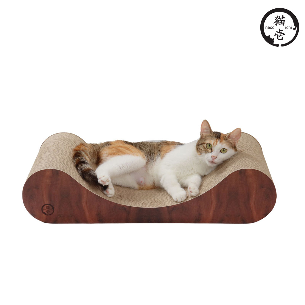 貓壹 抓抓床 躺躺枕 L 櫻桃木紋
