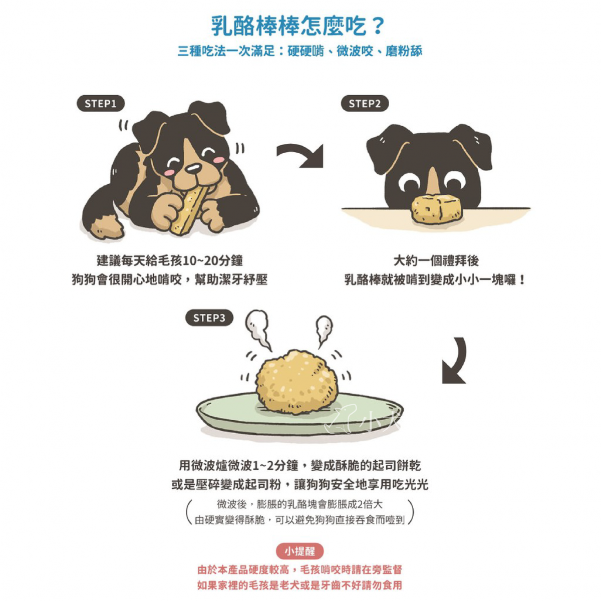 汪喵星球 氂牛乳酪棒棒M號或L號 (狗適用)