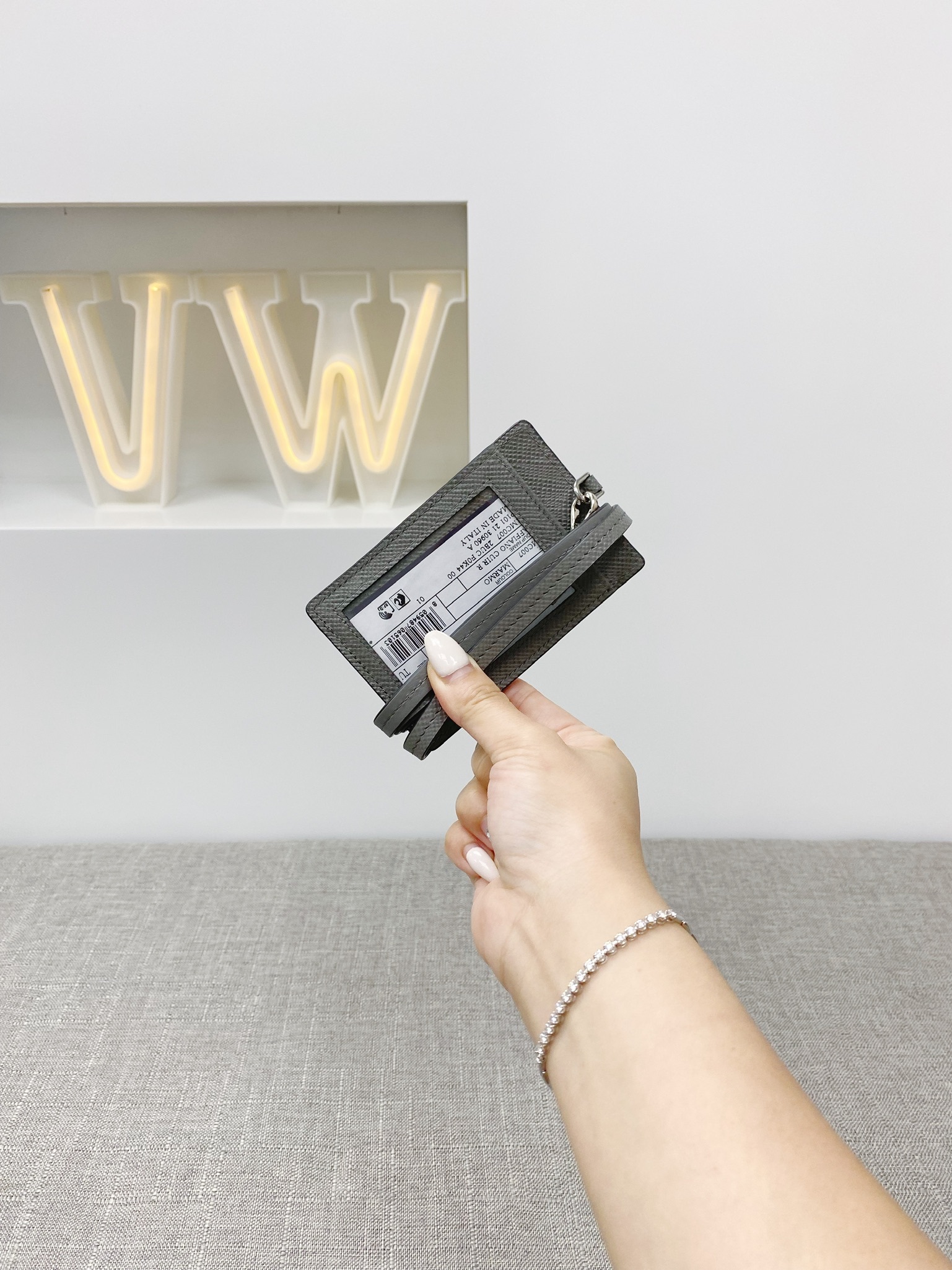 Outlet Prada Card Holder With Strap