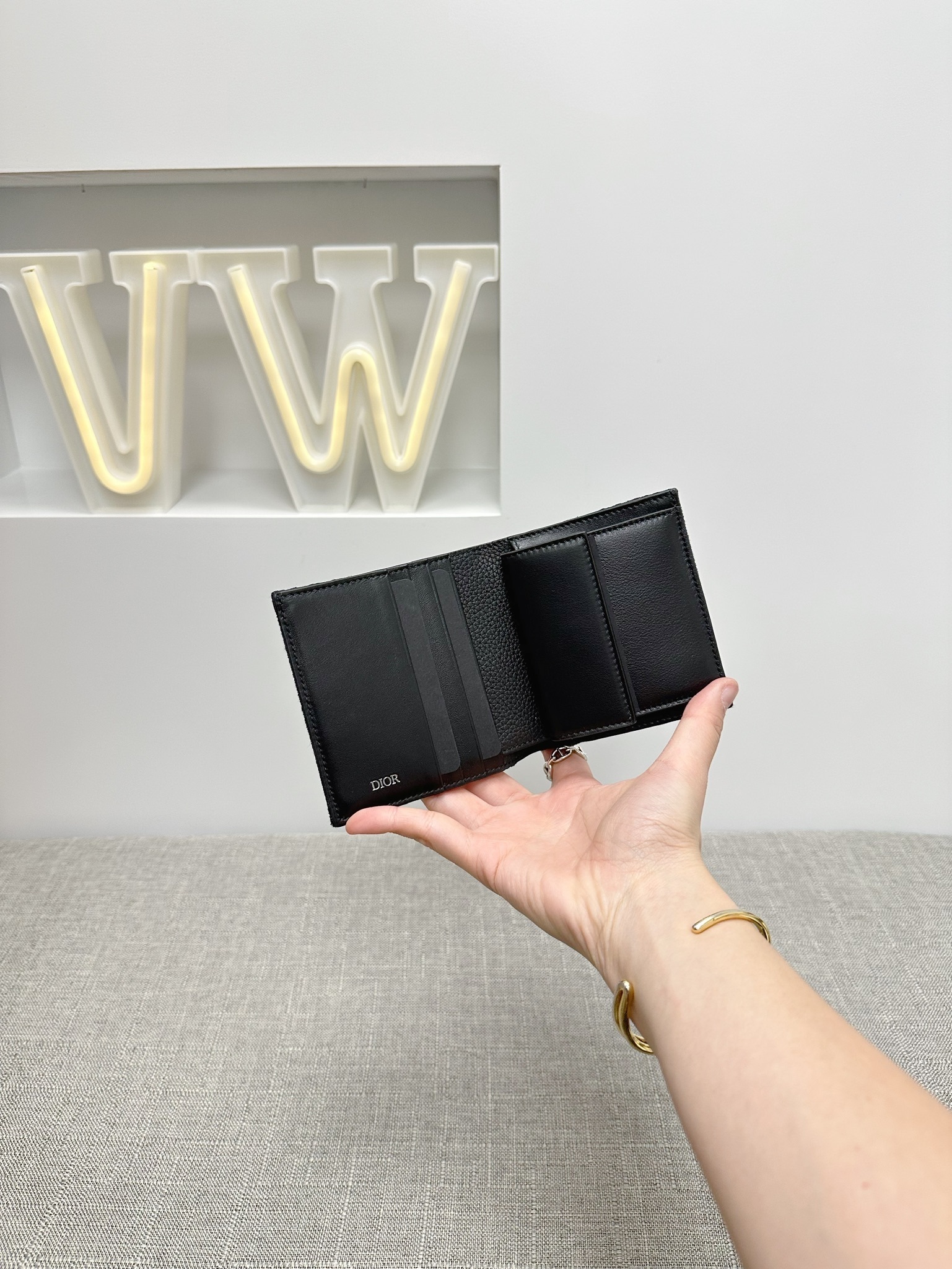 Dior Compact Vertical Wallet