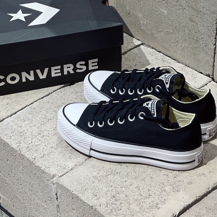 Converse all star lift 黑 白 厚底 帆布鞋 （560251c / 560250c）