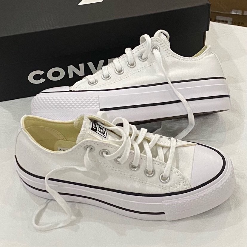 Converse all star lift 黑 白 厚底 帆布鞋 （560251c / 560250c）
