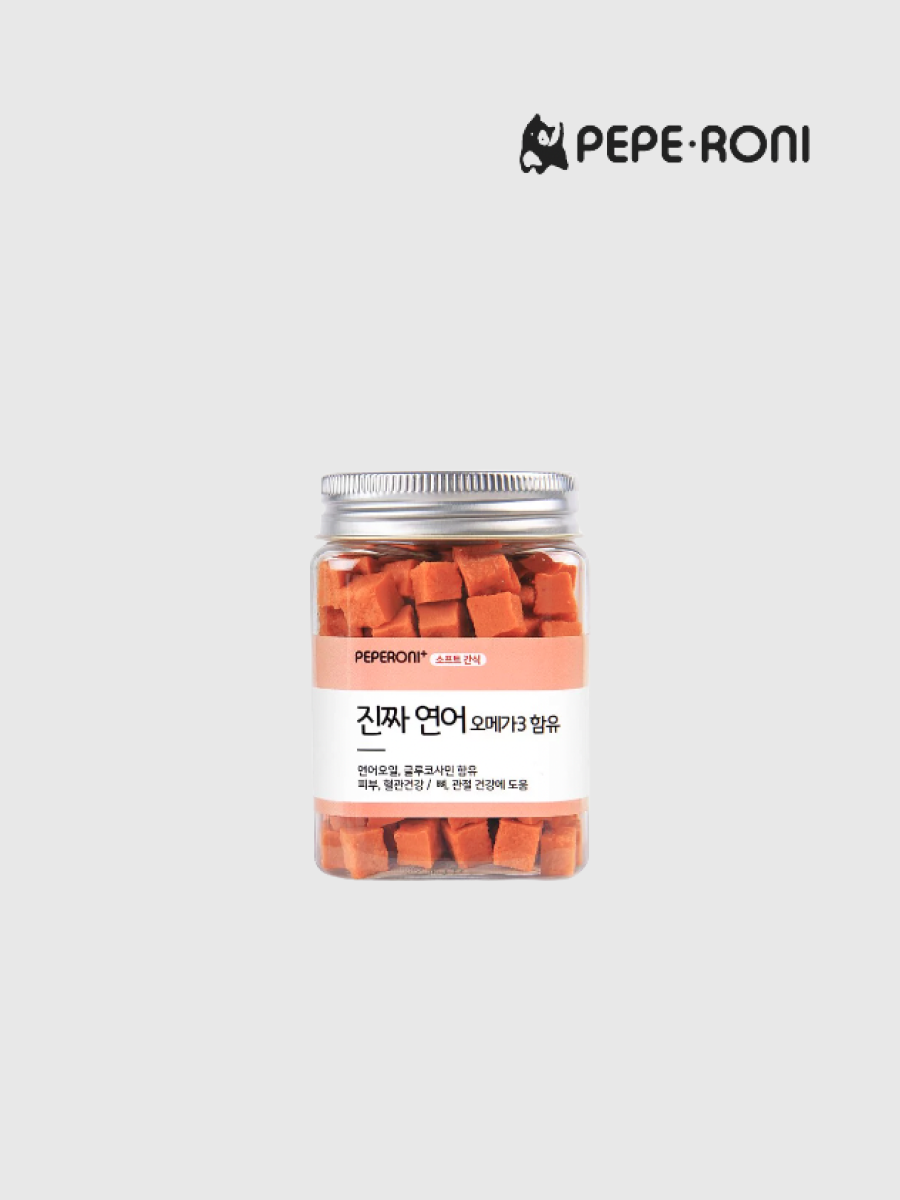 【Peperoni】韓國人氣狗狗零食 陪陪肉肉｜鮭魚丁｜軟零食
