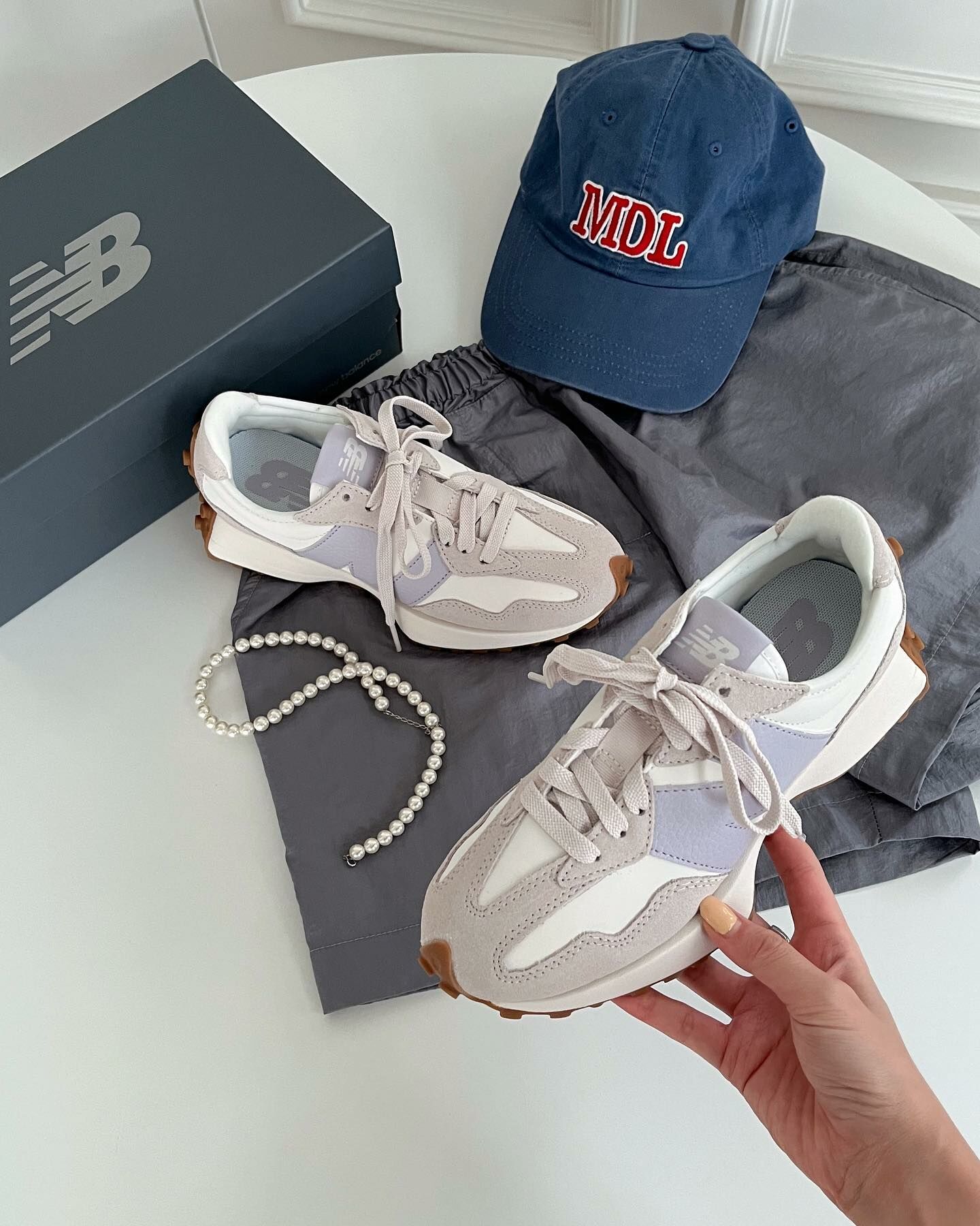 New Balance 327 薰衣草紫 焦糖底 復古鞋 WS327OS