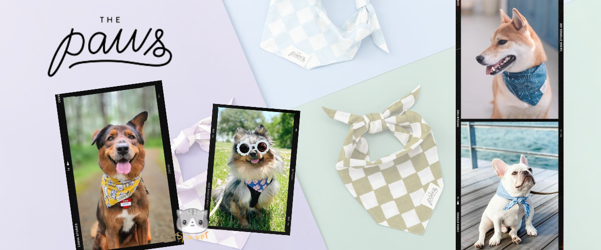 THE PAWS Bandanas 寵物三角巾