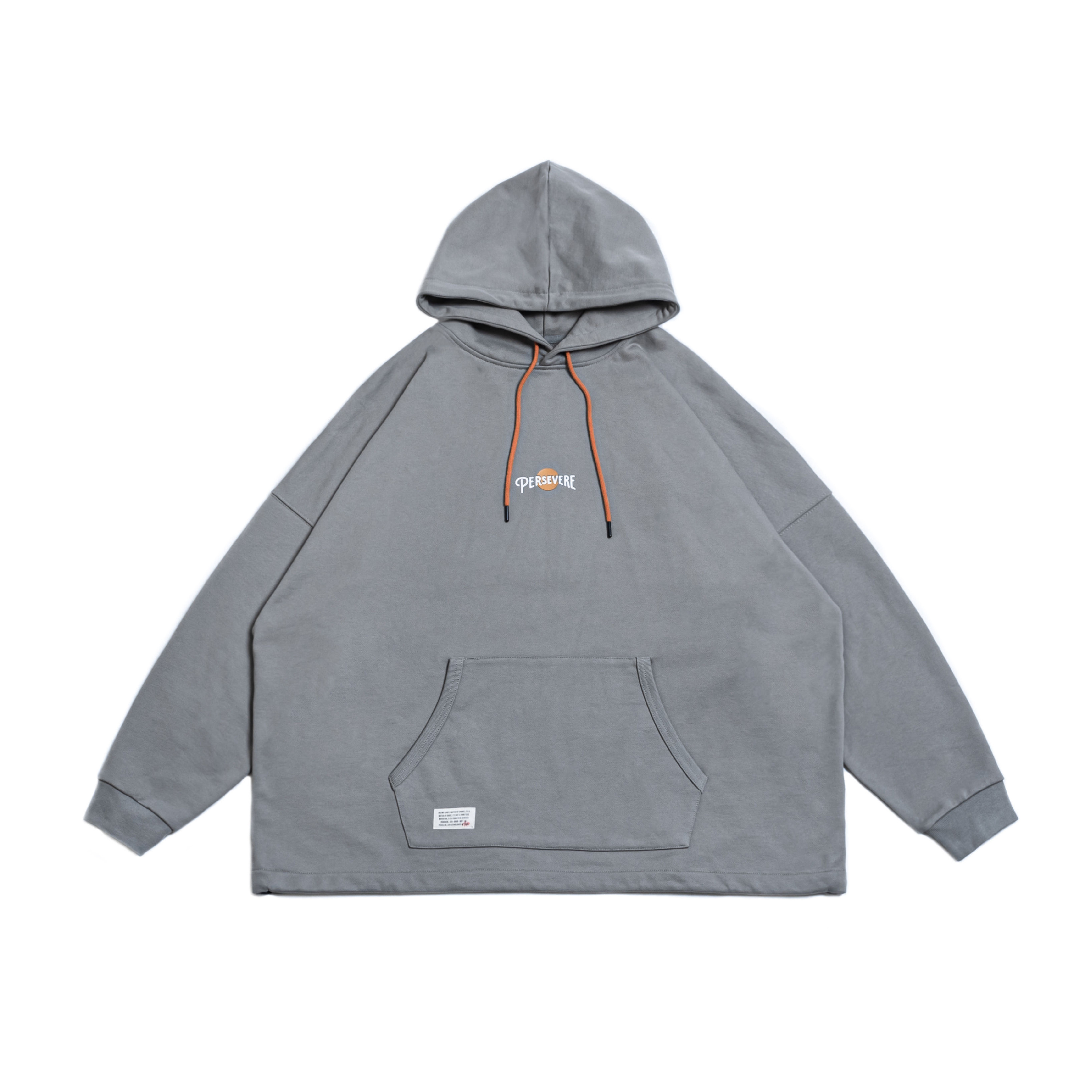PERSEVERE RISING SUN CLASSIC WASHED HOODIE - LIGHT GREY