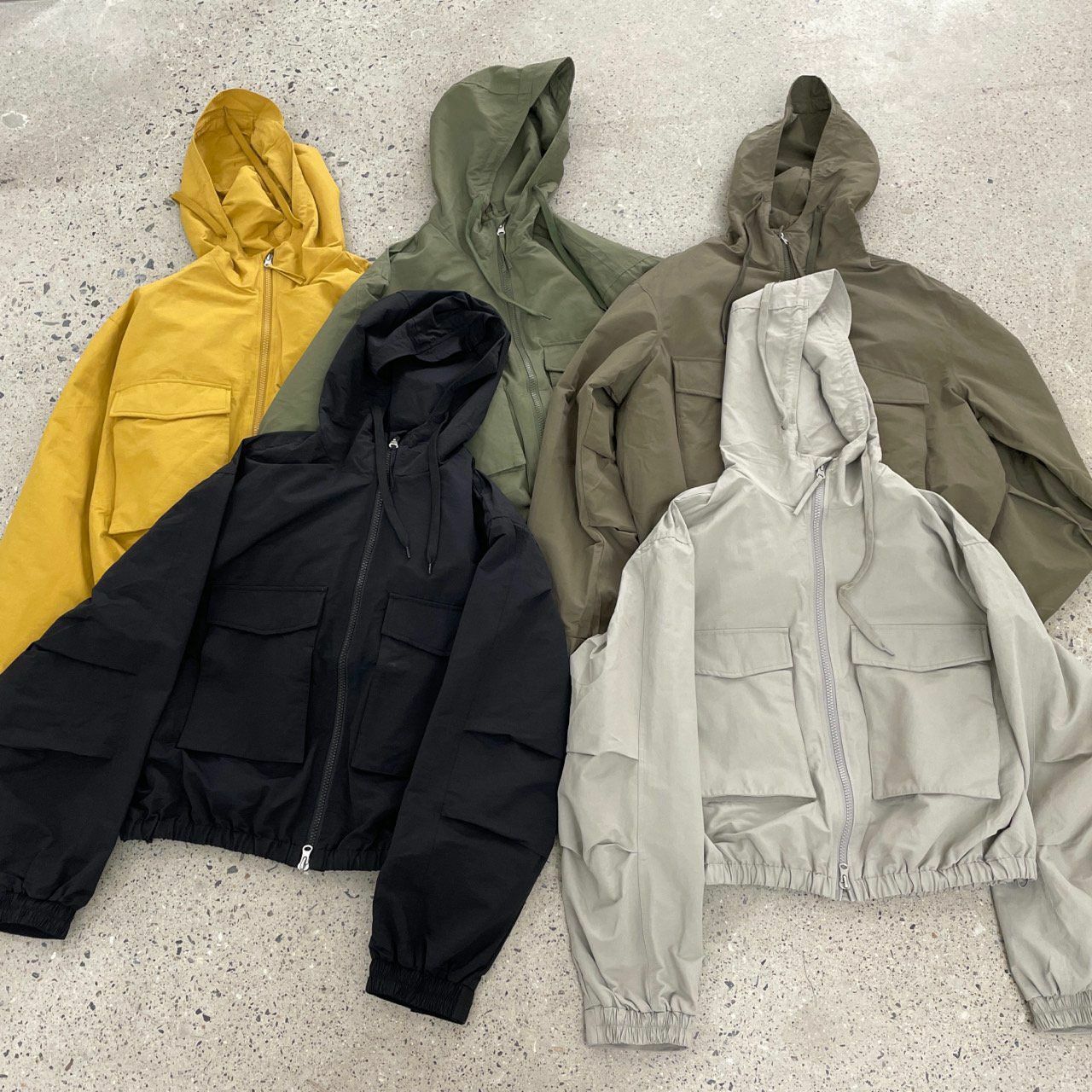 淨色連帽拉鍊外套 DDM-025JK