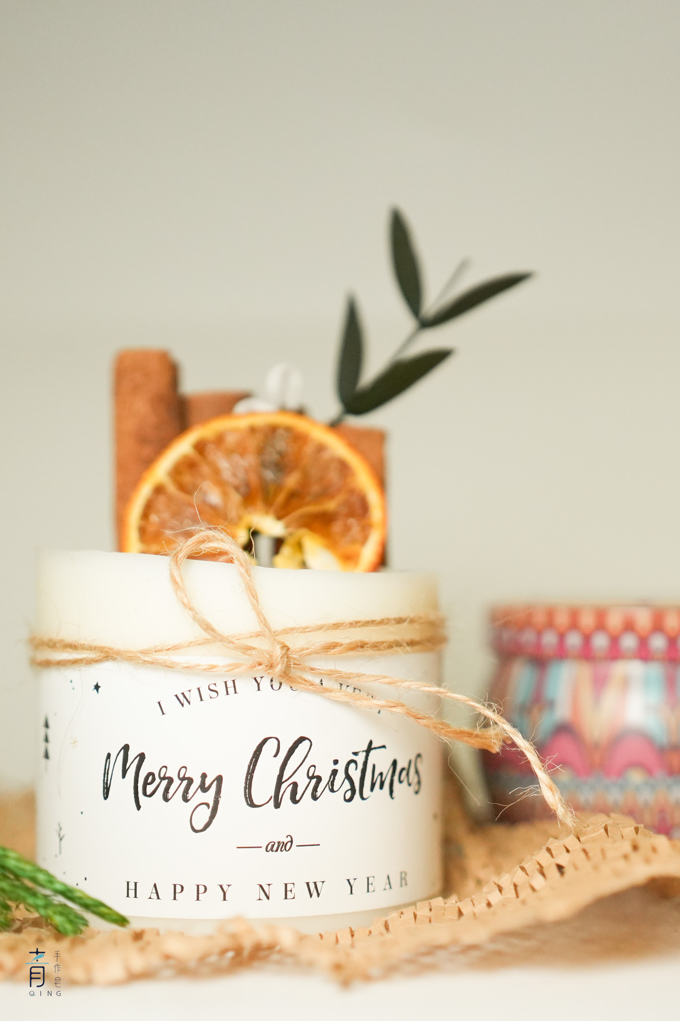 【青手作】聖誕蠟燭|柱狀蠟燭|手作課程|聖誕節