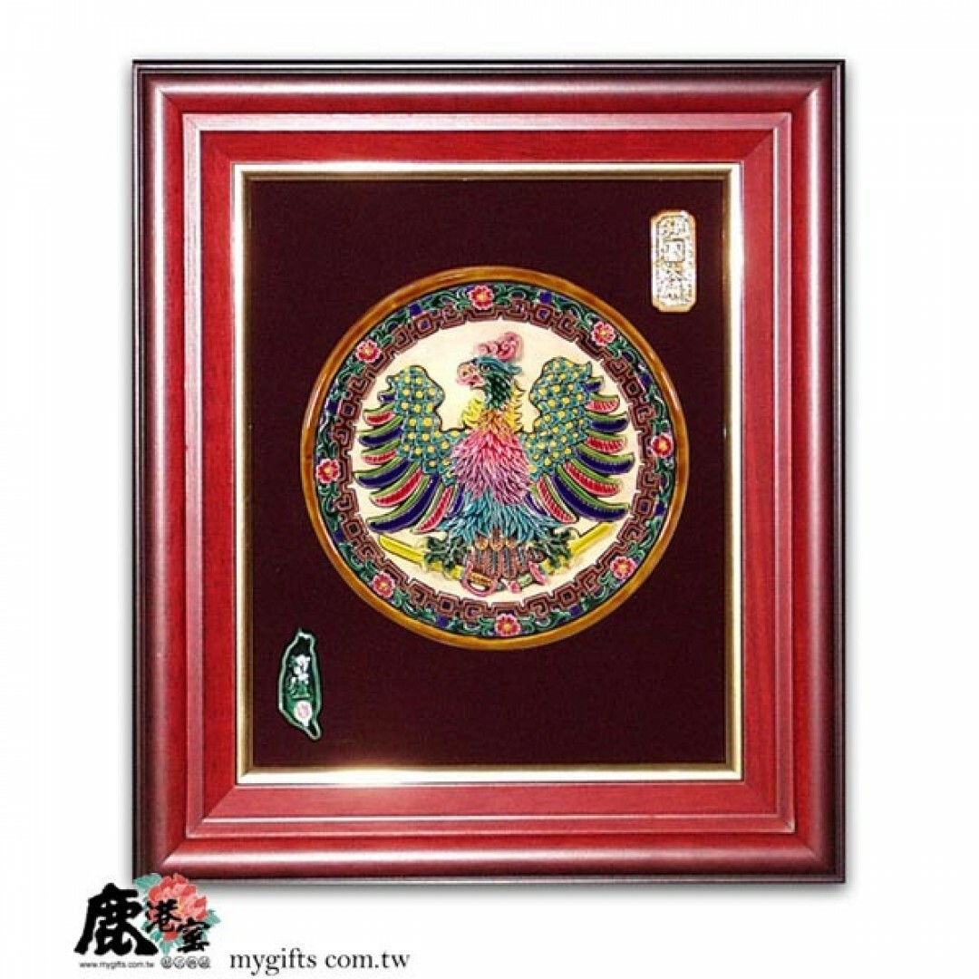 台灣國寶交趾陶｜開運裝飾壁飾 鴻圖大展L