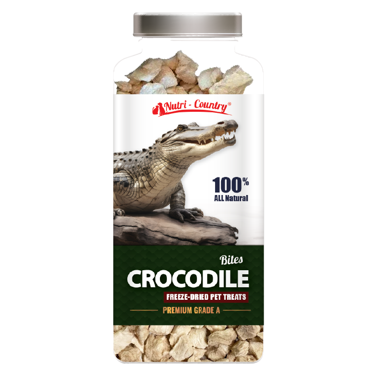 Nutri-Country®泰國Grade A｜凍乾鱷魚肉粒 70g
