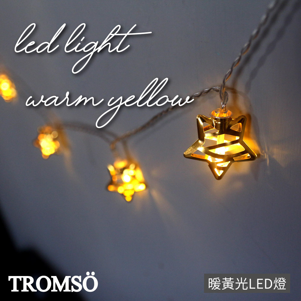 TROMSO-LED金屬彩帶光芒星10燈串