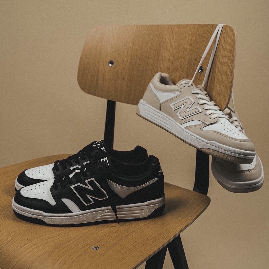 New Balance 480 黑色／奶茶色 板鞋 休閒鞋