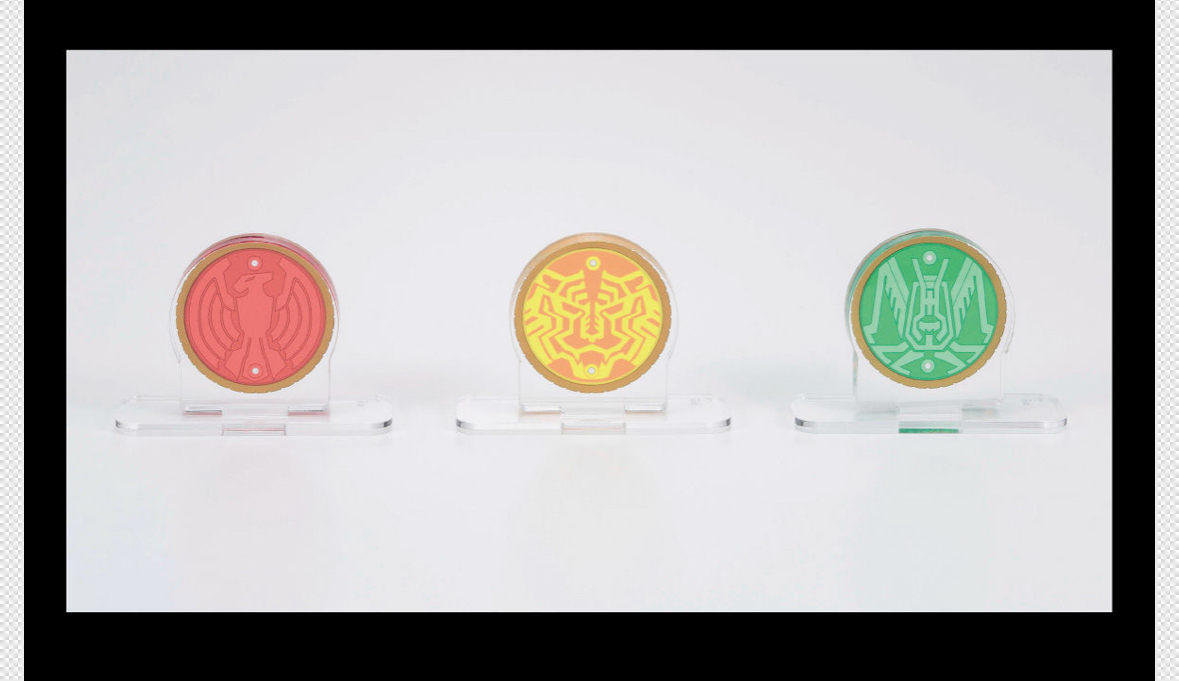 Pbandai 預訂2024/1月 アクリルロゴディスプレイEX 仮面ライダーオーズ タトバコンボ コアメダル