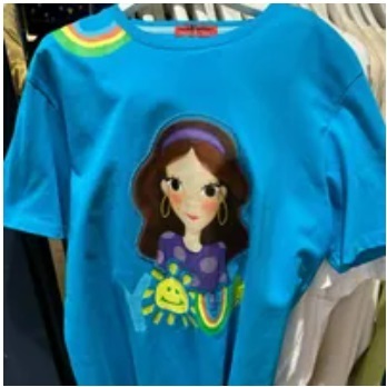 [S] YSW LUNA SMILE T-SHIRT,BLUE, I2WTS05BLLNF (SYW216)