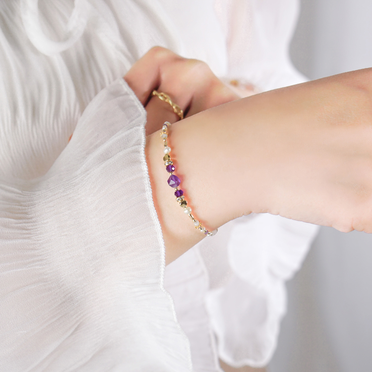 ｜貴人運｜午後邂逅 – 紫水晶 – 手鍊