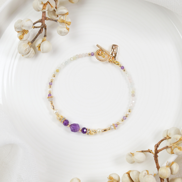 ｜貴人運｜午後邂逅 – 紫水晶 – 手鍊