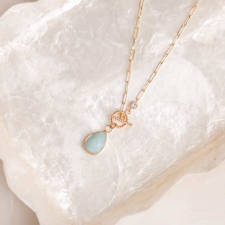 ｜貴人運｜午後邂逅 – 天河石 – 項鍊