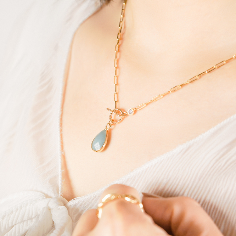 ｜貴人運｜午後邂逅 – 天河石 – 項鍊