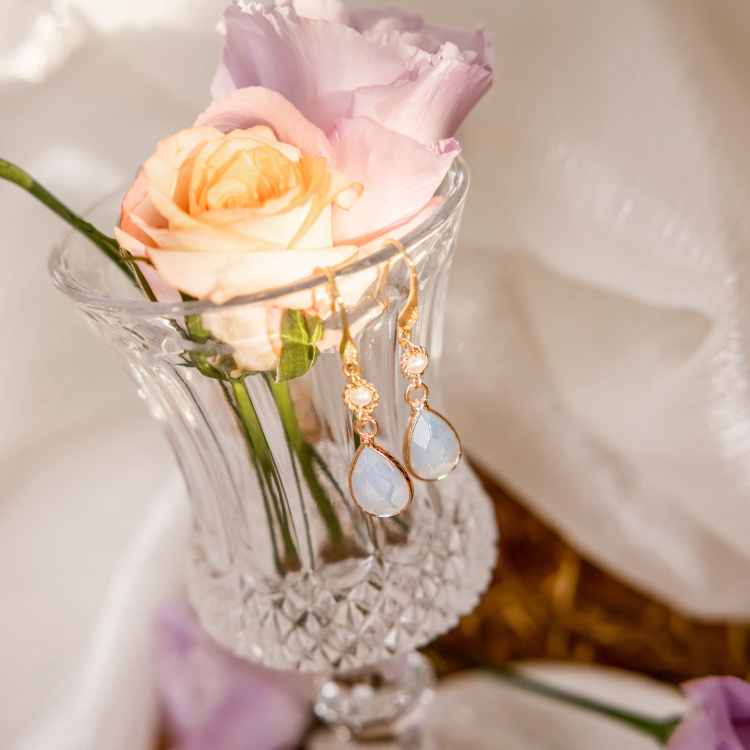 午後邂逅 – 蛋白石 – 耳環