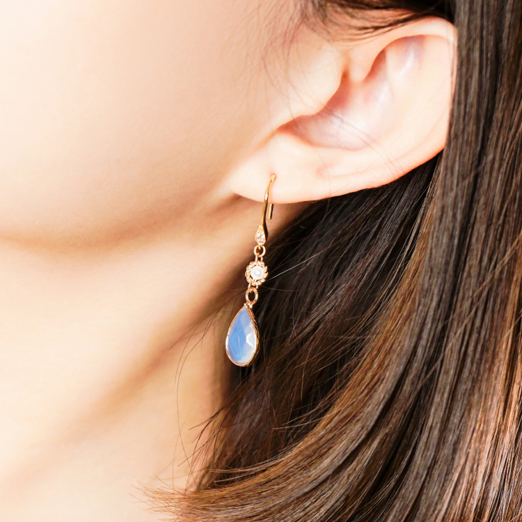 午後邂逅 – 蛋白石 – 耳環