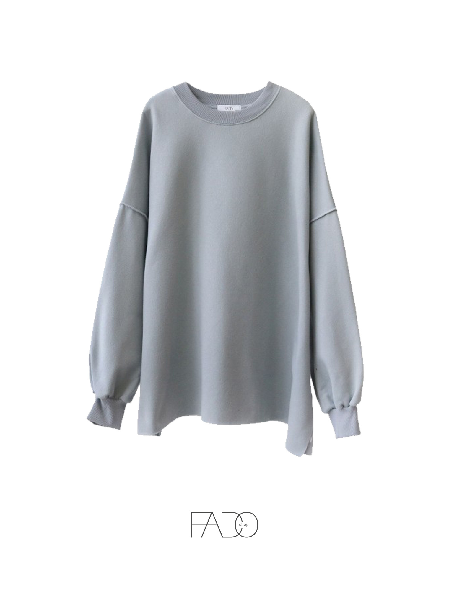 法朵Fado shop｜小編包色款 ! 反車線內刷毛大學T 021A027 四色