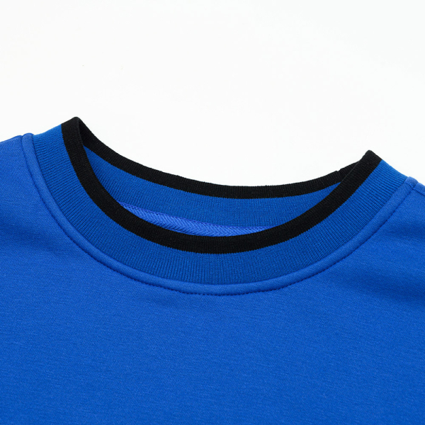 KANGOL 長袖 大學T 寶藍 黑框英文 LOGO條紋 鬆緊 中性 6255100282