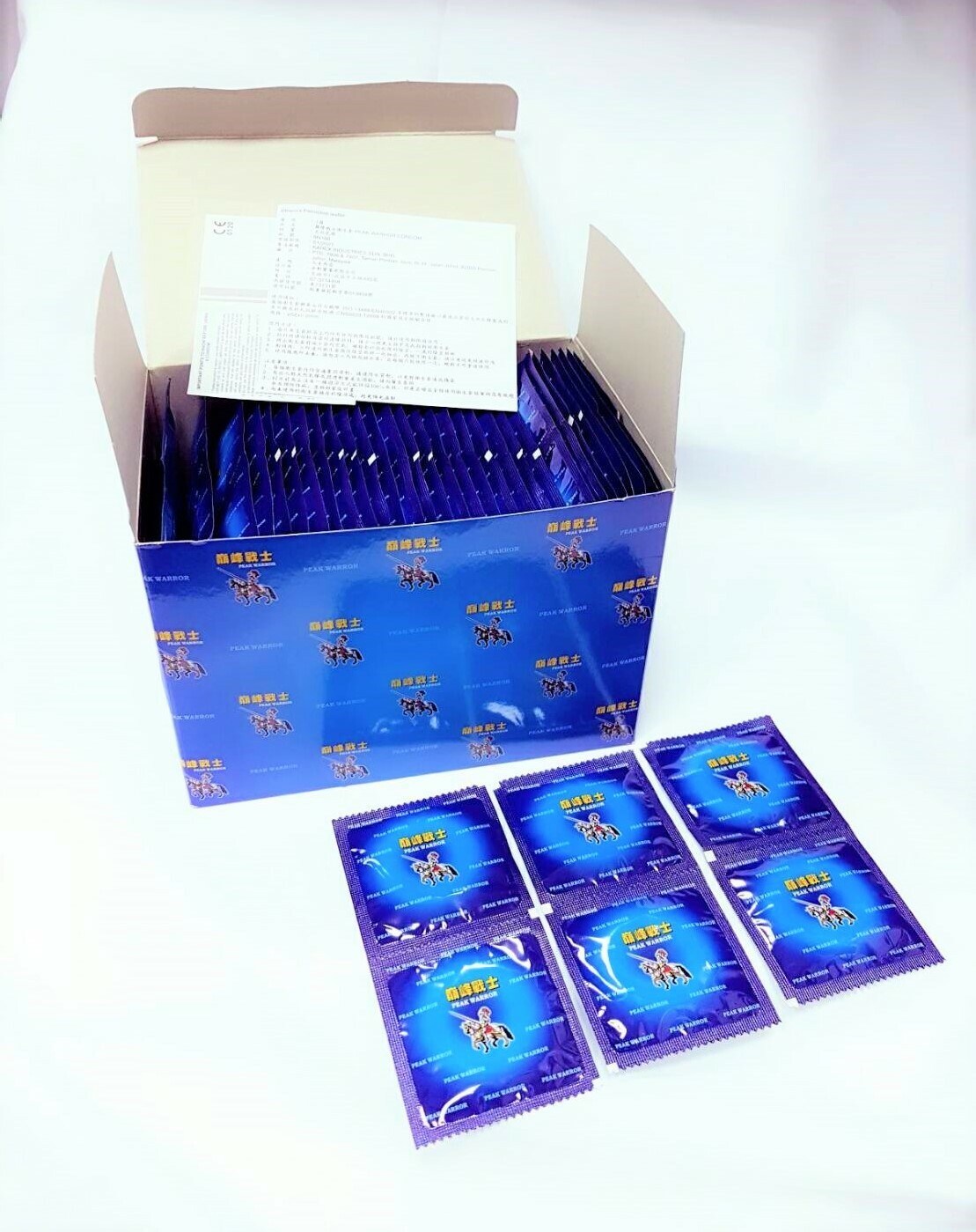 巔峰戰士超薄平面衛生套(保險套) 144片裝