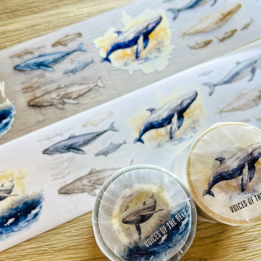 森年．海之聲Voice of the deep 6.5cm霧面PET/日本和紙膠帶<整捲/分裝>