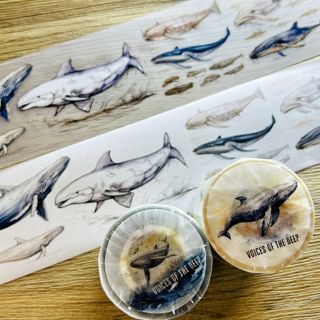 森年．海之聲Voice of the deep 6.5cm霧面PET/日本和紙膠帶<整捲/分裝>