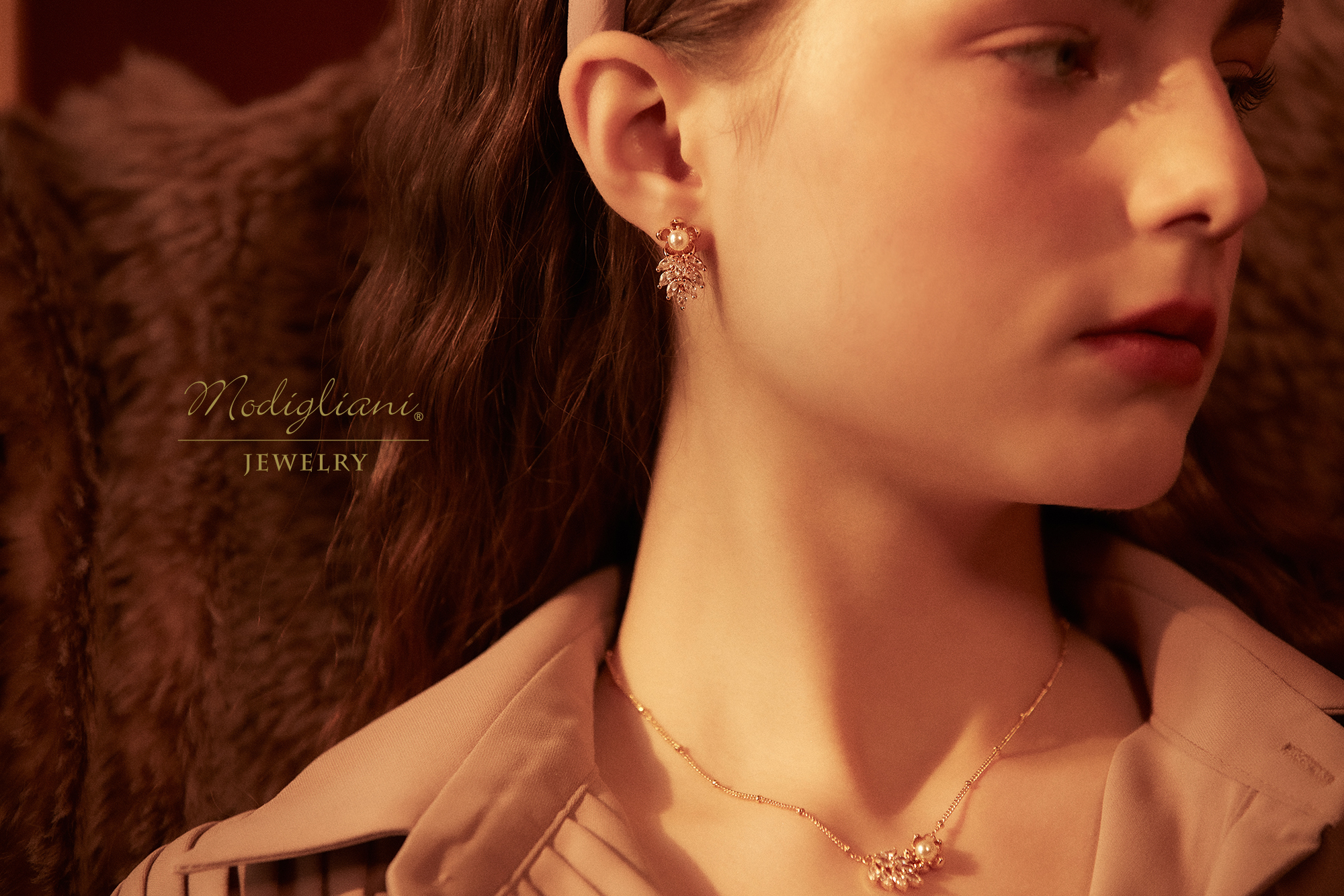 黃銅飾品,黃銅,花草,氣質,,耳環,森林,施華洛世奇水晶珍珠,18k金