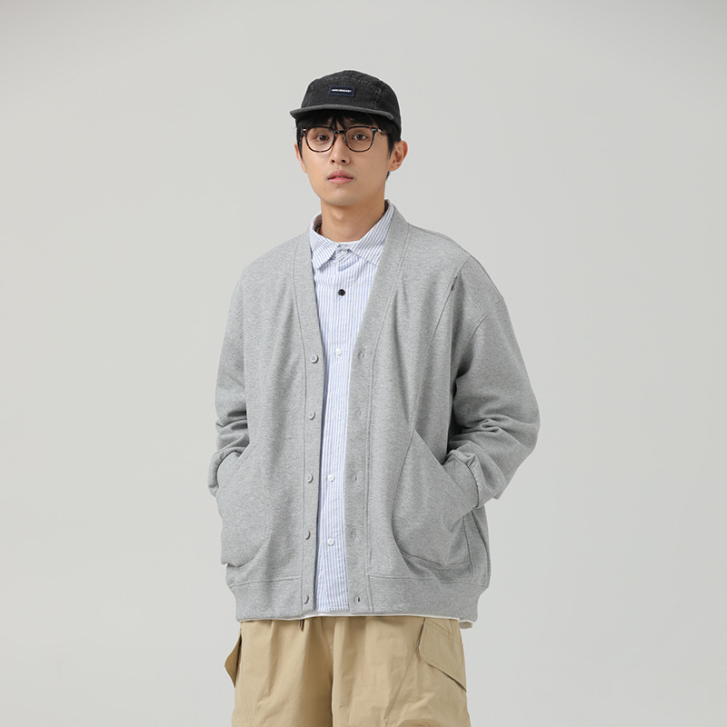 11M18 日系棉質V領開襟外套 四色