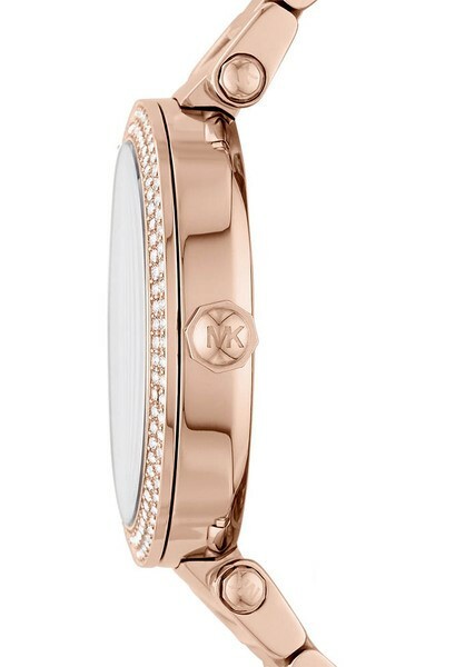 萬年鐘錶 - Michael Kors /  MK女錶   玫瑰金MK晶鑽大LOGO時尚女錶 MK6660  錶徑39MM