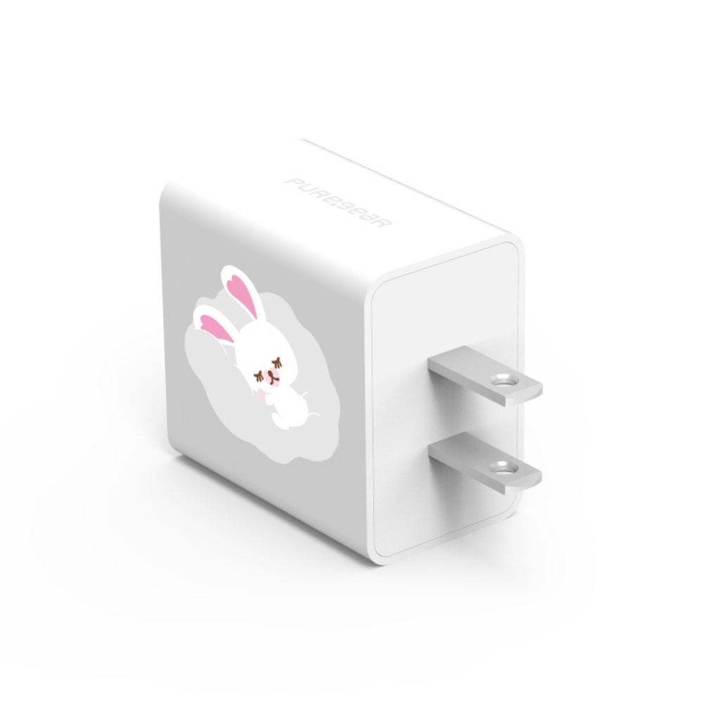 30W 雙孔快速PD電源供應器 / 棉花球 (MOFY棉花小兔)