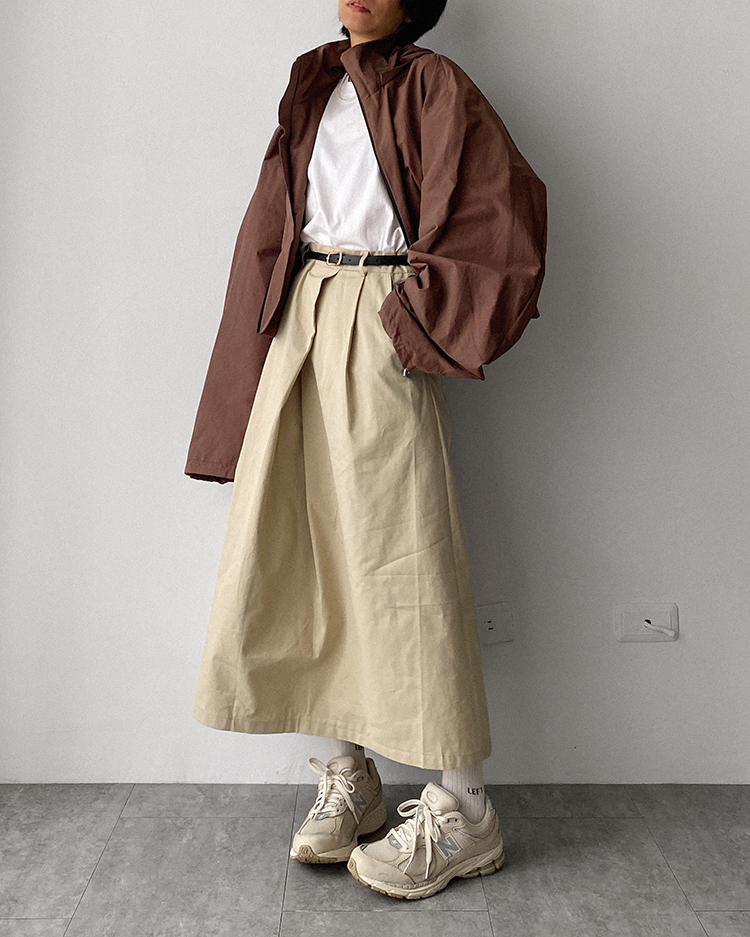 MFS-2414 休閒打褶長裙