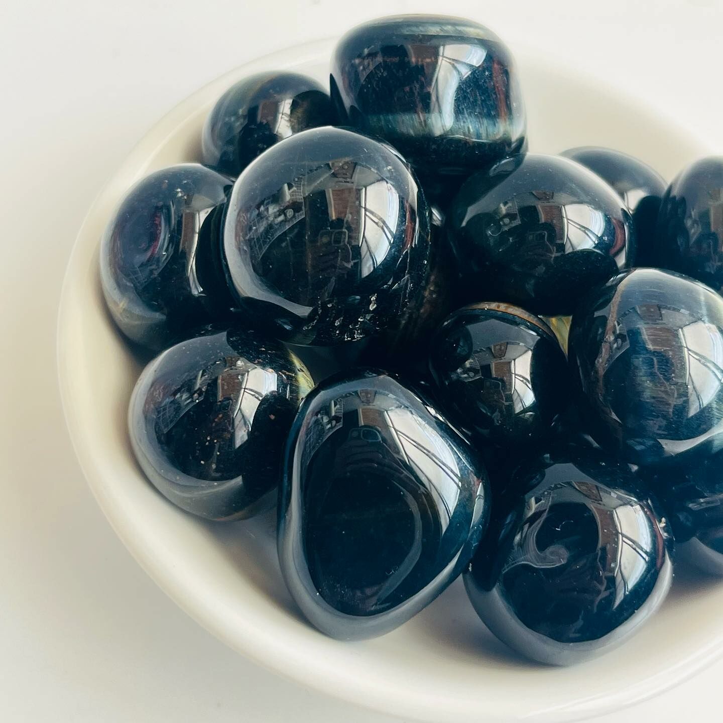 [原石] 藍虎眼石 水晶滾石